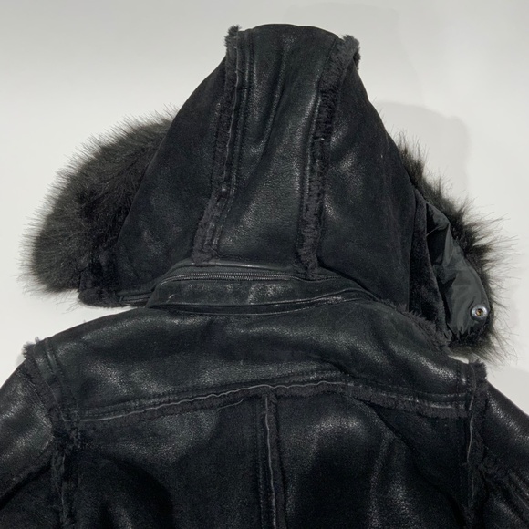 Jordan Craig Sz 4/4T Black Faux Fur Coat Jacket - Picture 10 of 12